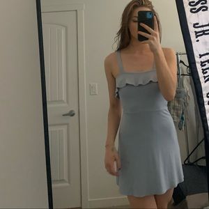 Light blue flowey cocktail dress